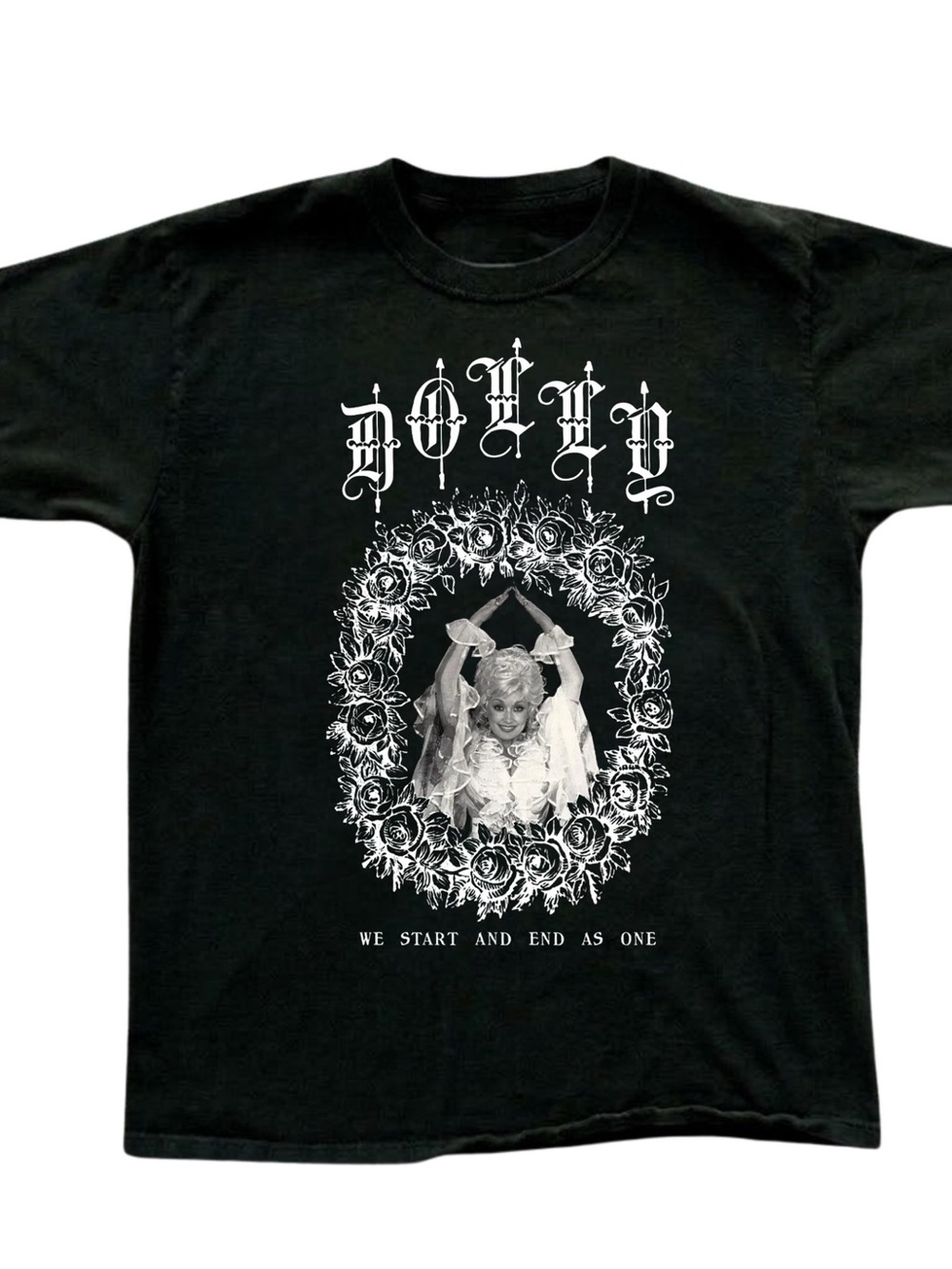 Dollcake We Start and End As One Graphic Tee - Black